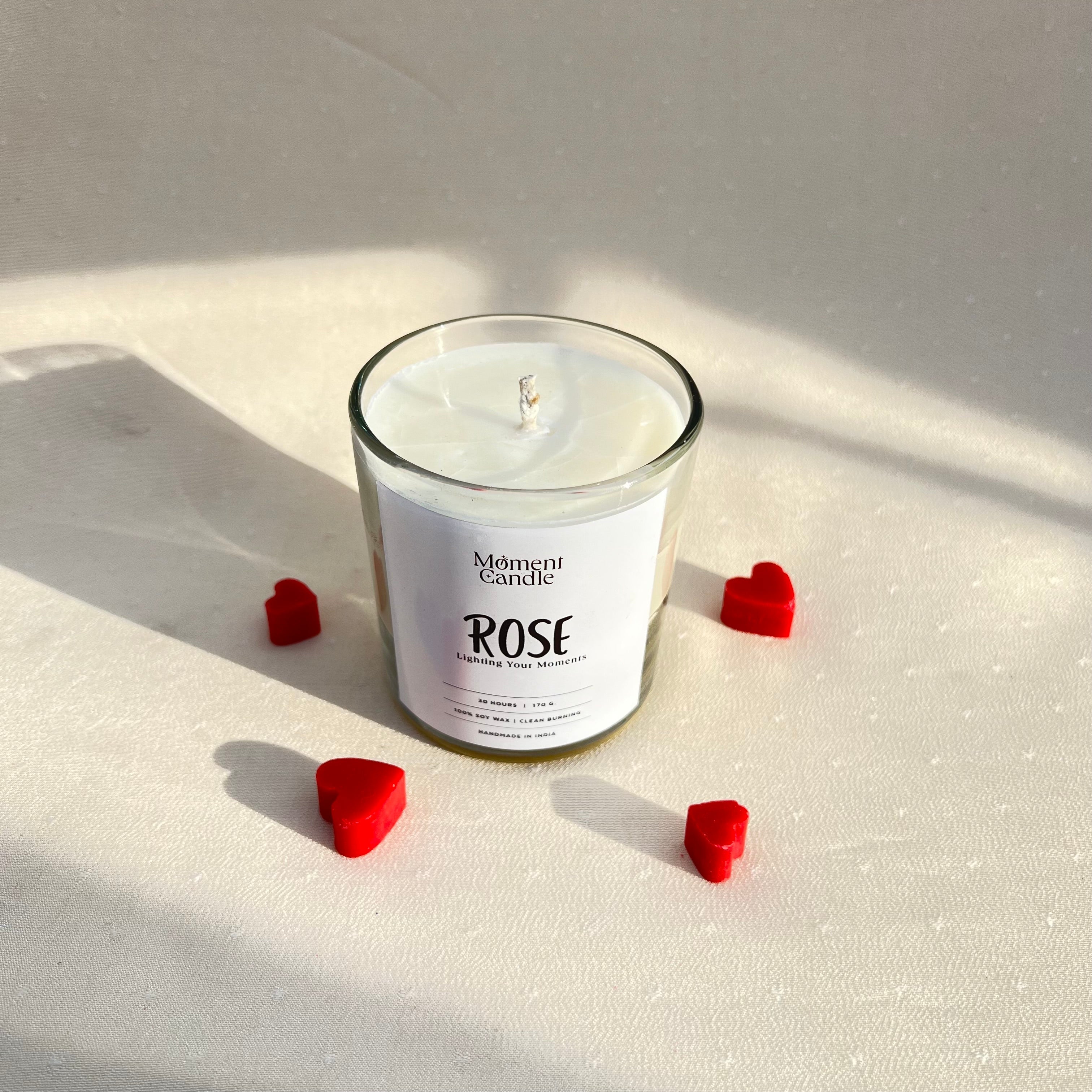 Rose Scented Jar Candle