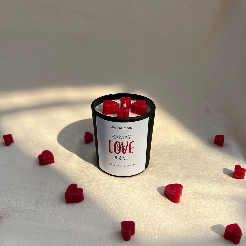 Customize With Rose Scented Jar Candle