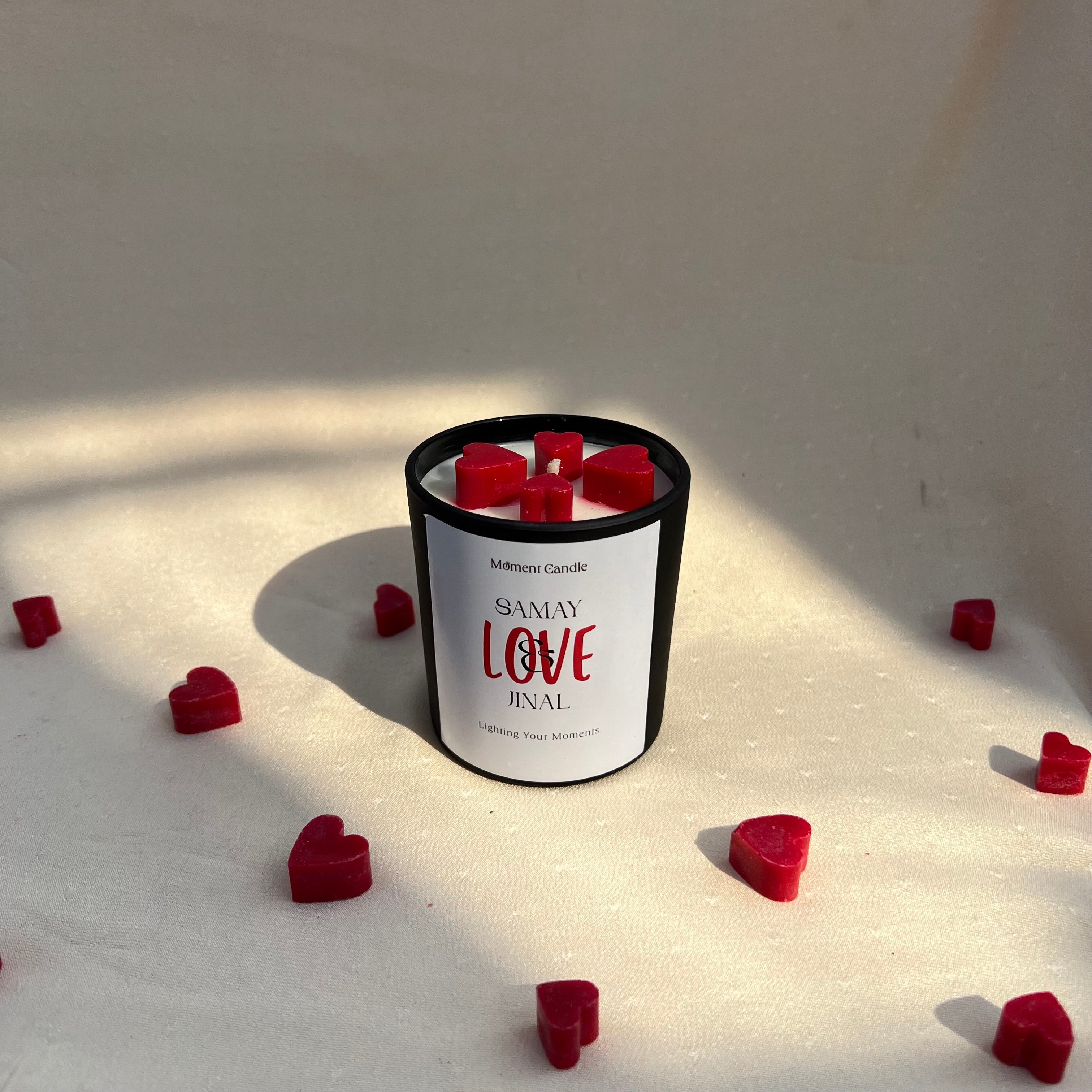Customize With Rose Scented Jar Candle