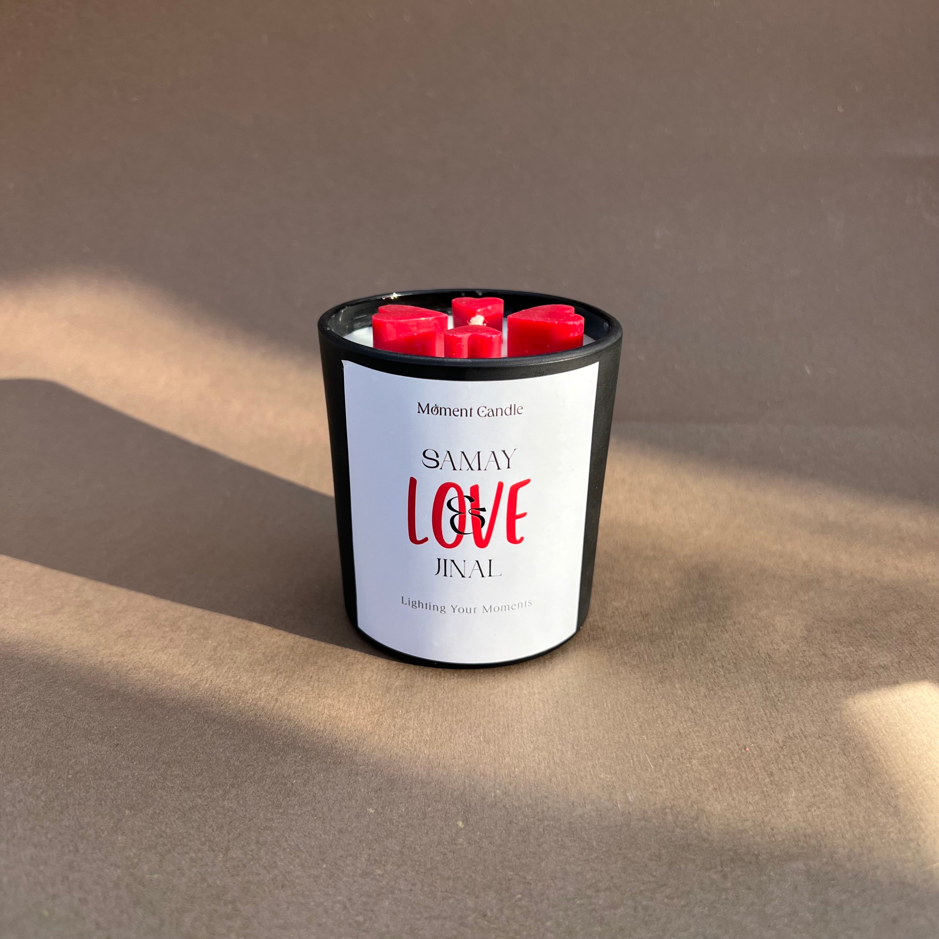 Customize With Rose Scented Jar Candle