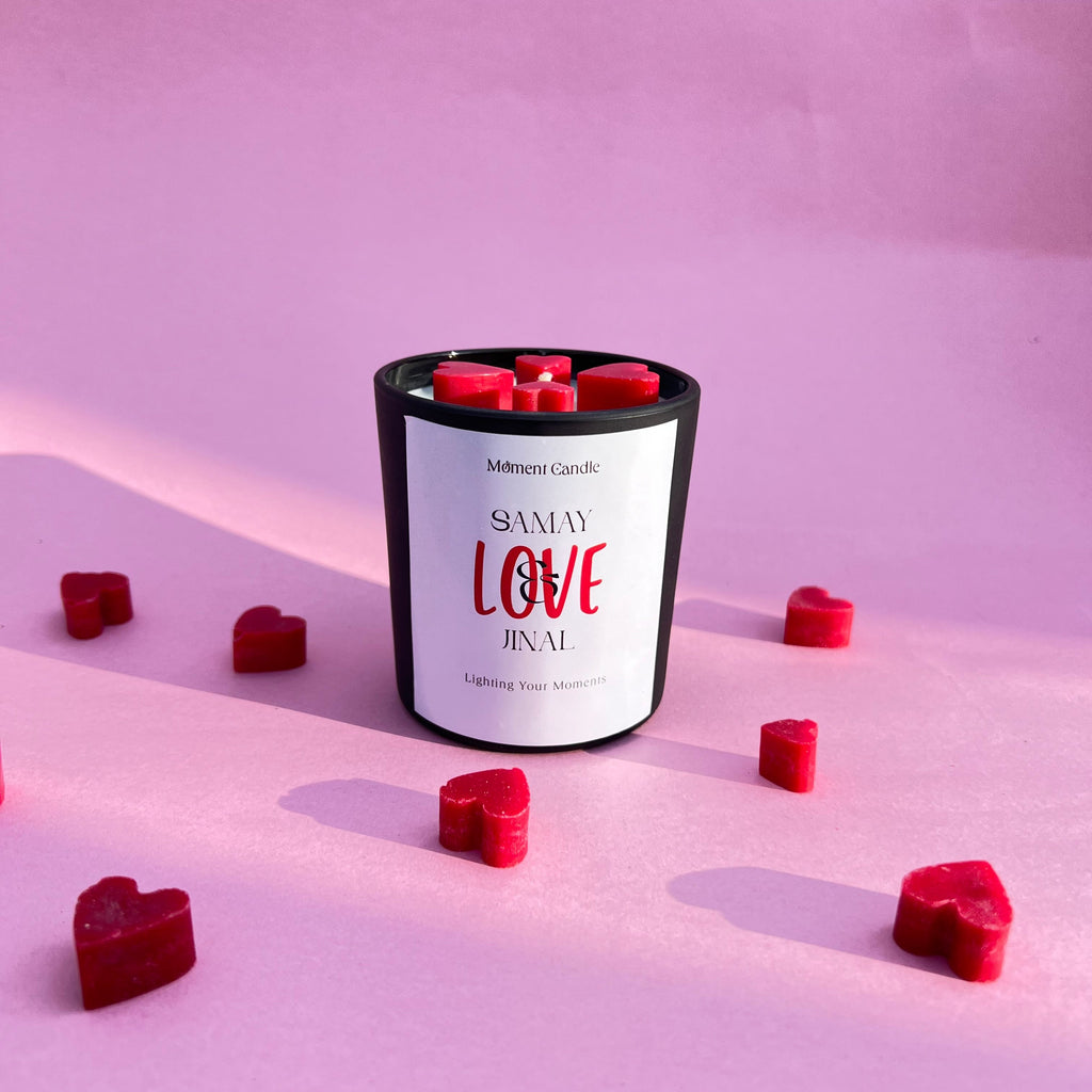 Customize With Rose Scented Jar Candle