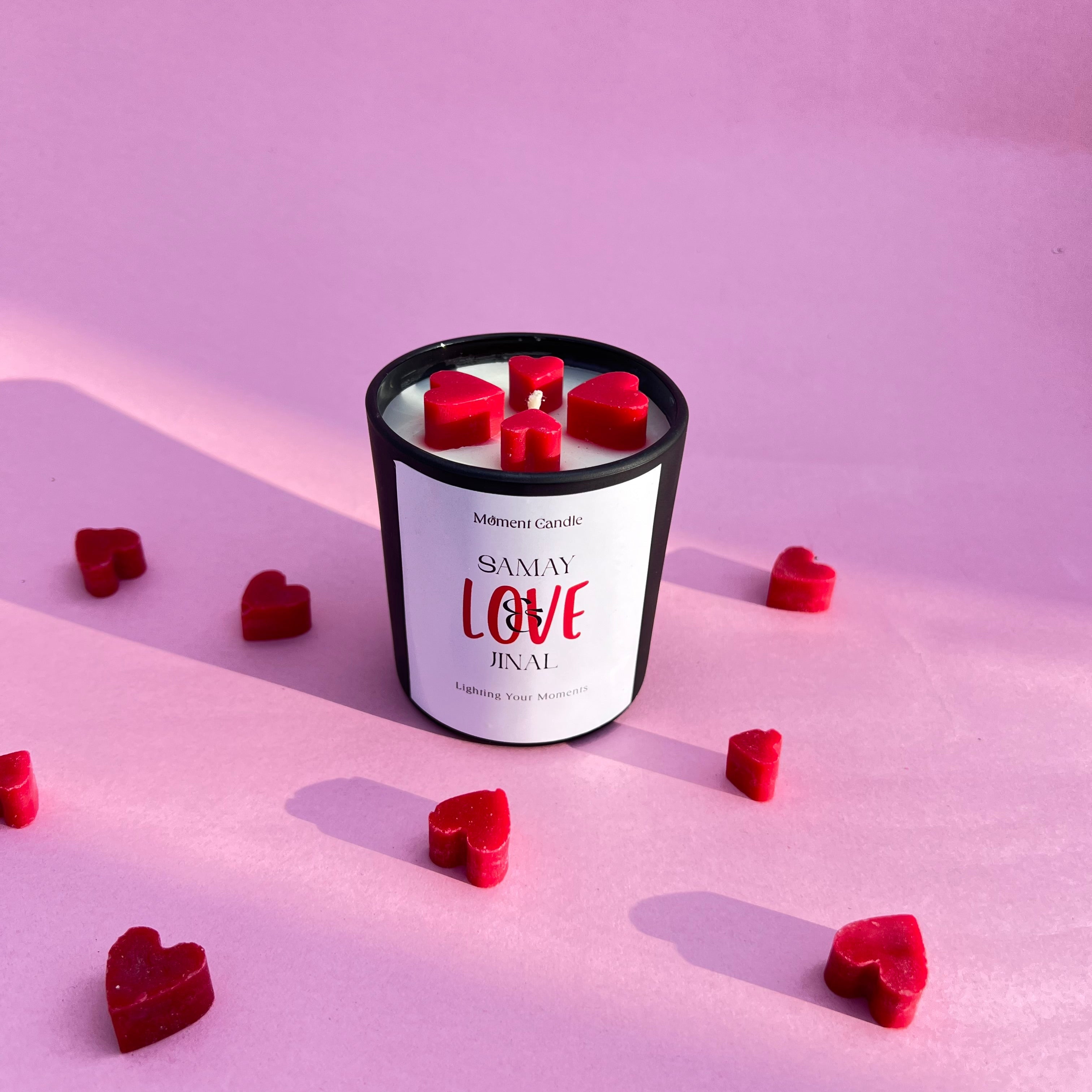 Customize With Rose Scented Jar Candle