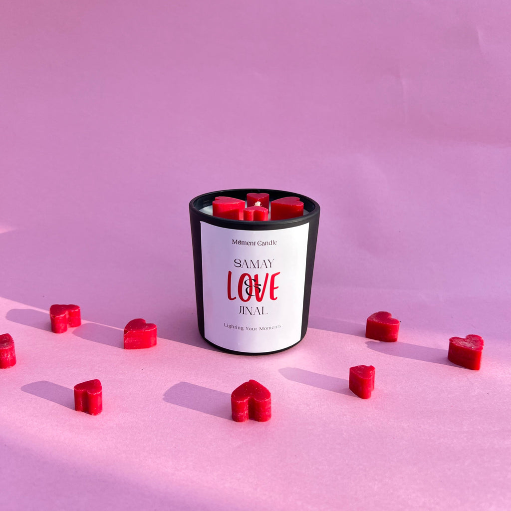 Customize With Rose Scented Jar Candle