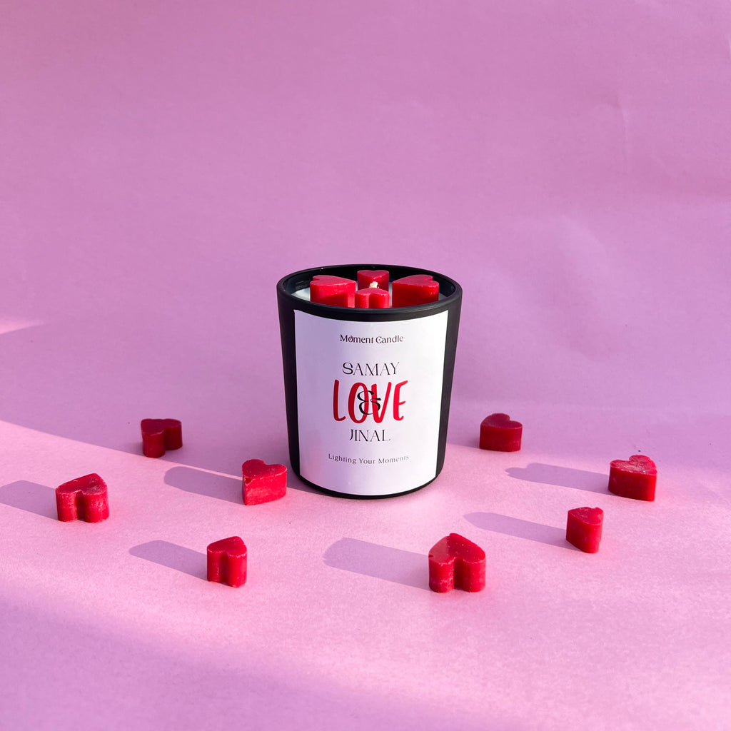 Customize With Rose Scented Jar Candle