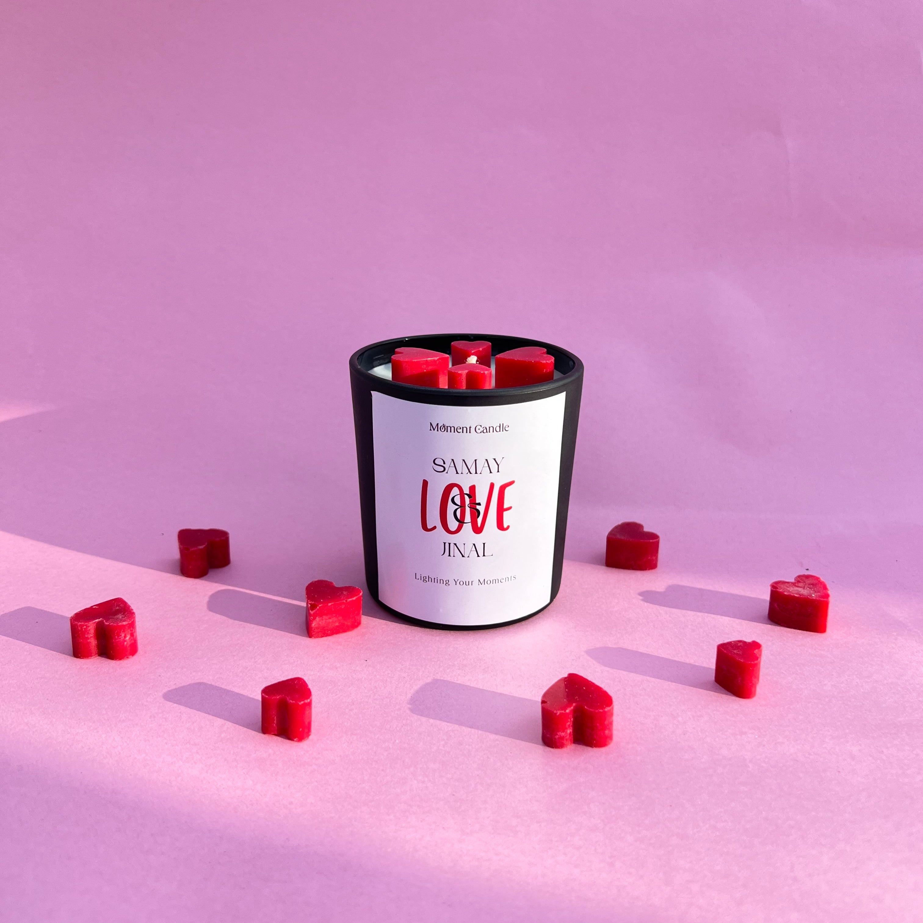 Customize With Rose Scented Jar Candle