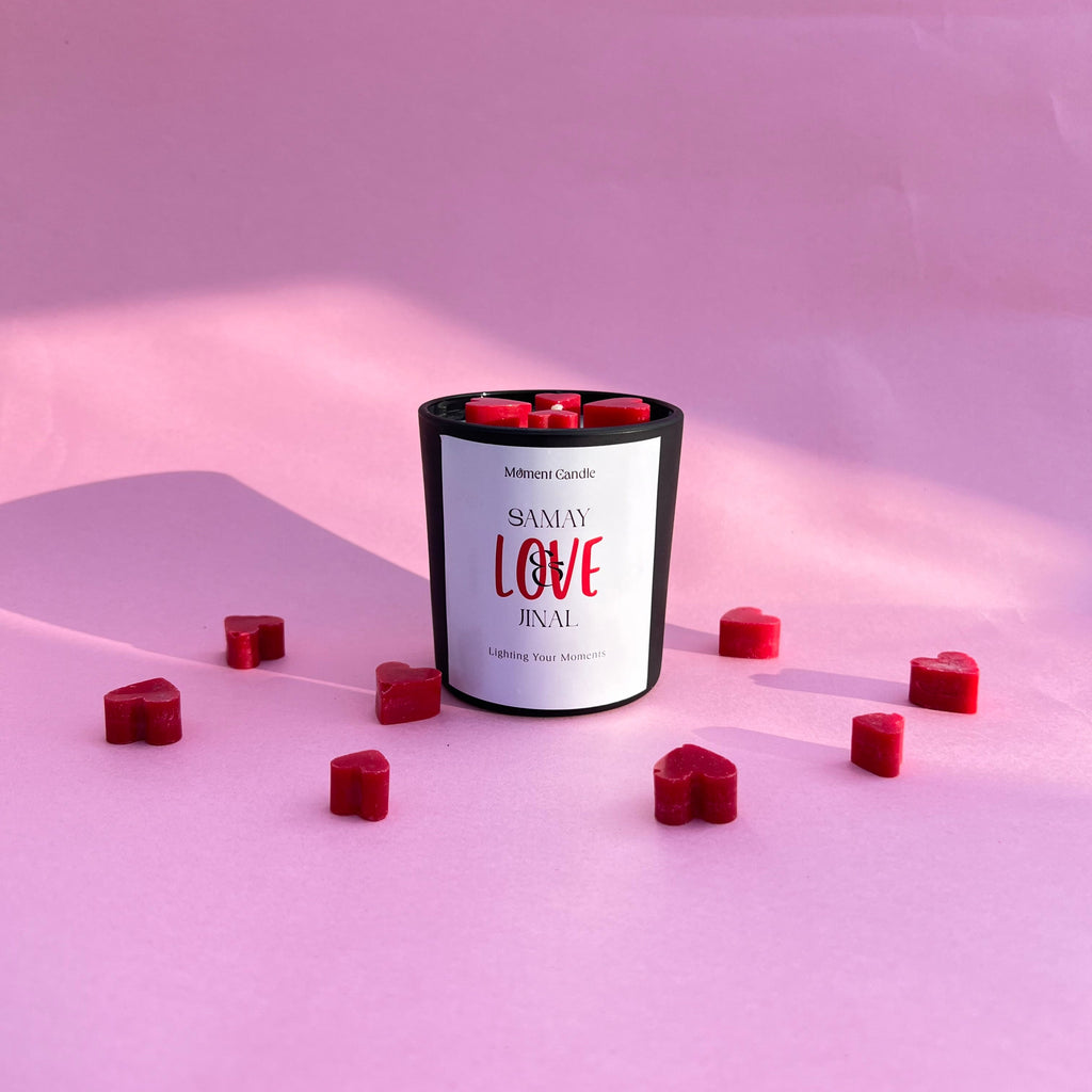 Customize With Rose Scented Jar Candle