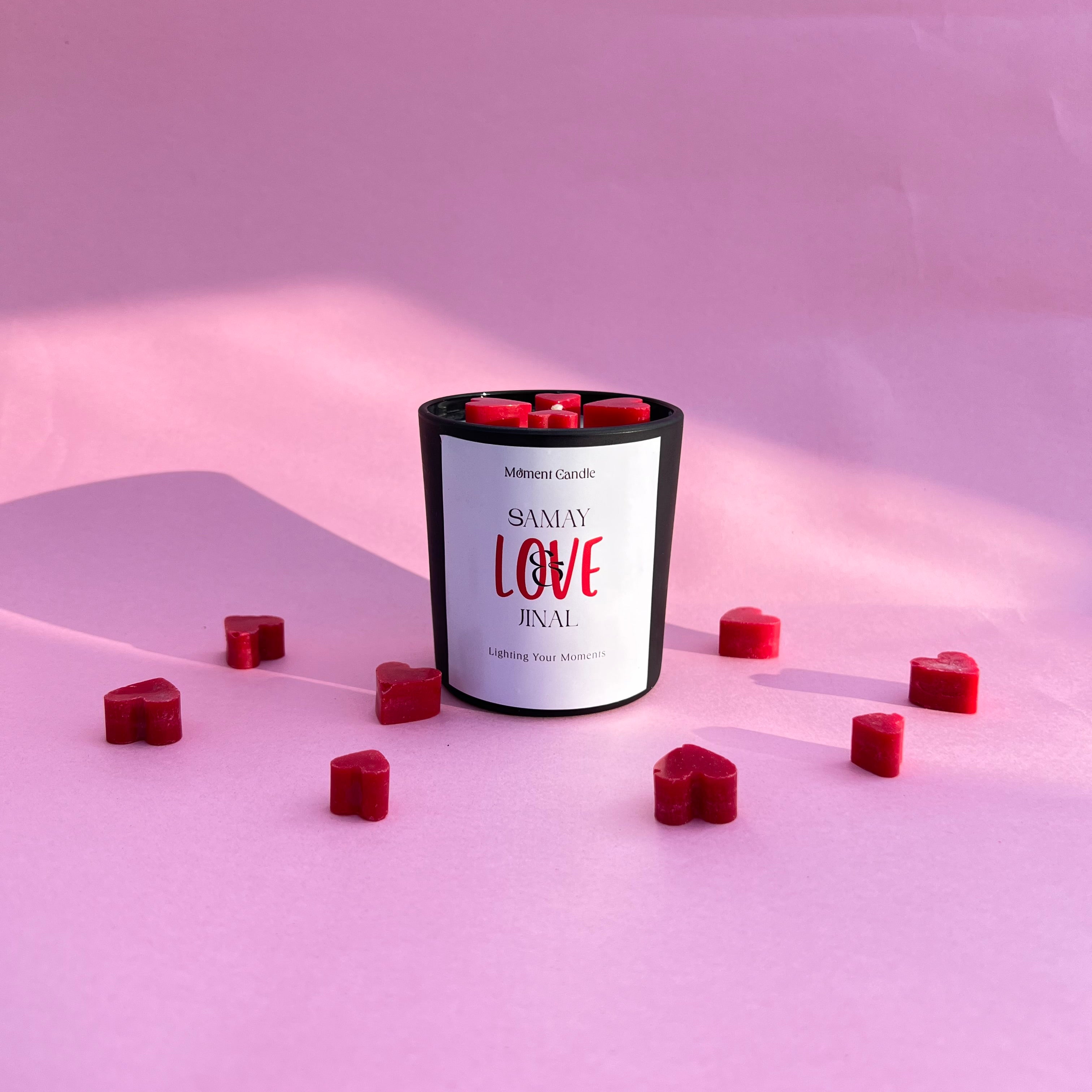 Customize With Rose Scented Jar Candle