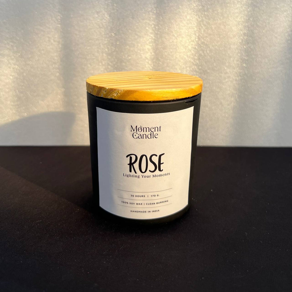 Rose Scented Jar Candle With Heart