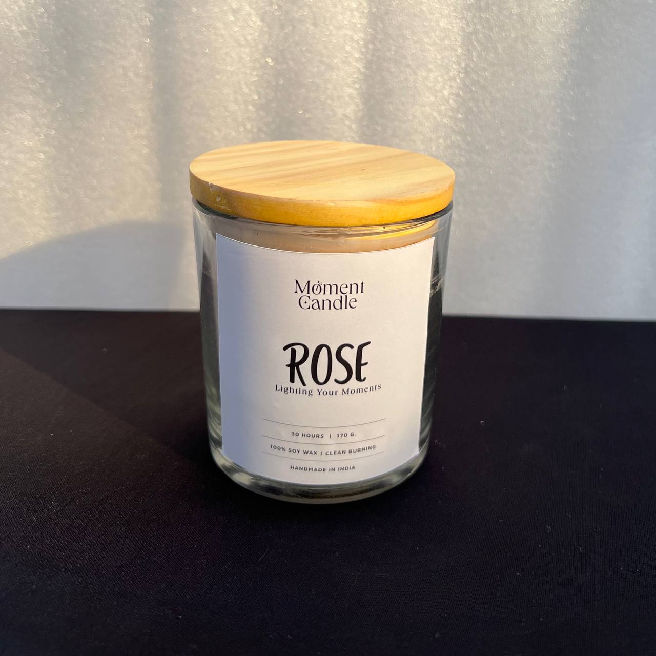 Rose Scented Jar Candle With Heart