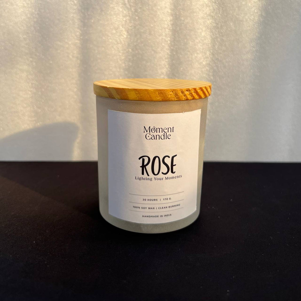 Rose Scented Jar Candle With Heart