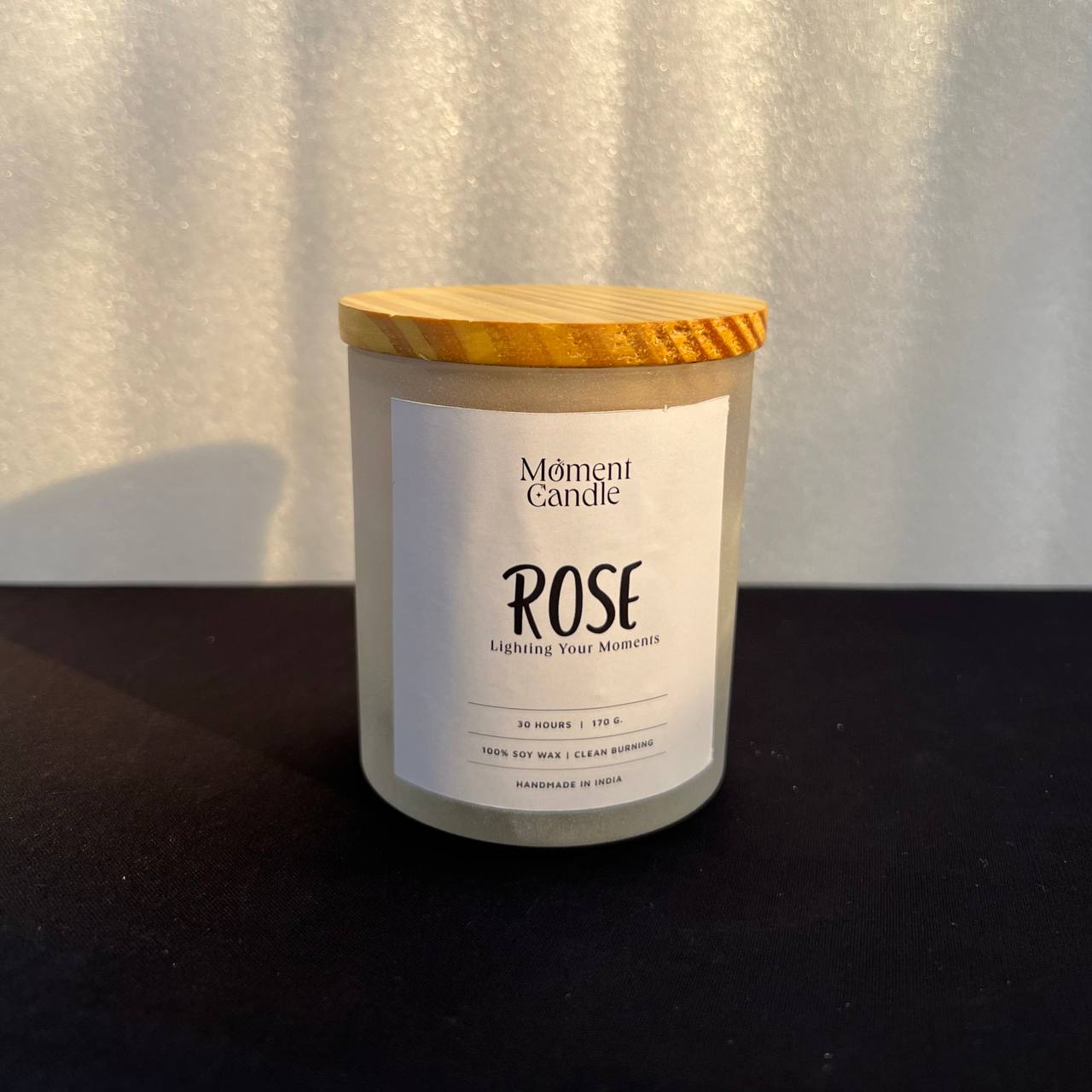 Rose Scented Jar Candle With Heart